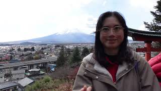 日本旅遊山梨縣富士山河口湖旅遊/12月楓葉搭配河口湖/絕景美景