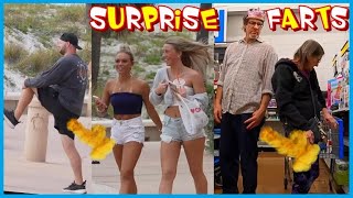 FARTING SURPRISE!!! 🎁💩 (Funny Fart Prank Mashup with Super Stupid Poop \u0026 GilstrapTV) 😝