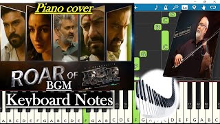 Roar Of RRR - Making BGM Keyboard Notes(pianocover)MMKeeravaani|NTR| RamCharan|AjayDevgn|SSRajamouli