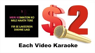 $2 Each Video Karaoke Scrolling Lyrics - Hindi Bollywood Pakistani