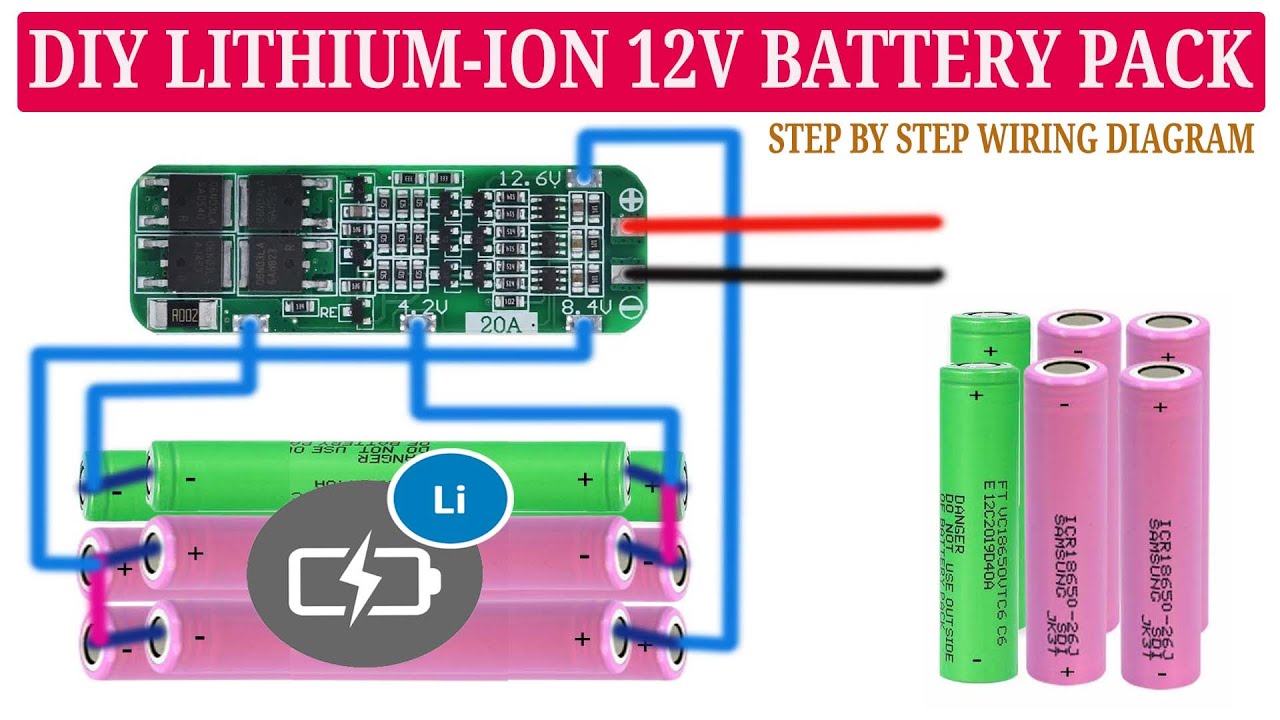 Make Your Own Diy 12volt Lithium Battery Using 3S Battery Management ...