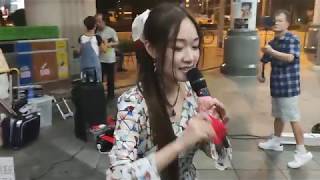 👩小蕎Eliza (C)🎤《讓一切隨風 + 難得有情人 + 痴心換情深 + 雪中情 + 天各一方》@ 中環7號碼頭 (22/8/2019)