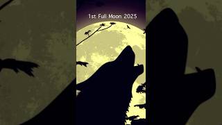 #fullmoon First Full Moon 2025 🐺Wolf Moon 🐺