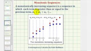 Ex: Determine if a Sequence in the Form (b*n^a+c)/(d*n^a+f) is Bounded, Monotonic,and Convergent