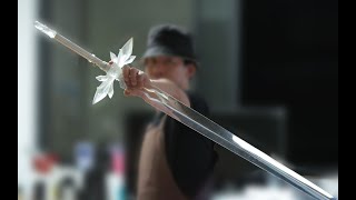 Blue Rose Sword made of ice  甜... 可以吃的蓝蔷薇之剑  食用あおばらの剣 | SAO 刀剑神域