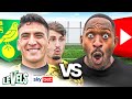 2 Pro Footballers vs 1 YouTuber | NORWICH V STEVO