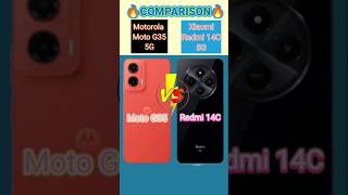 Moto G35 5G vs Redmi 14C 5G Review Comparison: Budget Phones #shorts