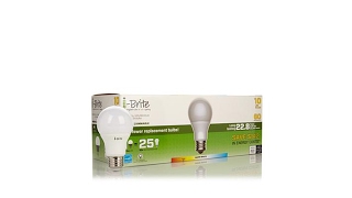 iBrite 60Watt Equivalent LED Light Bulb 10pk  Soft