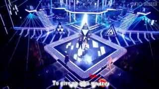 The Voice UK Coaches (Jessie J, Will.i.am, Tom, Danny)  - Get Lucky (LYRICS) - Live Finals