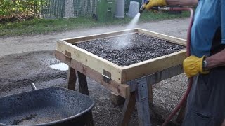 Washing dirty landscape rock: quick tip