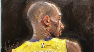 Kobe Bryant painting