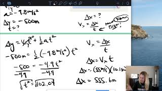 Projectile Motion Example #1