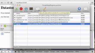 Google App Engine Datastore Tutorial