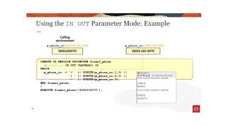 Creating Procedures in oracle pl sql workshop