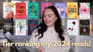 Tier ranking every book i read this year⭐️ | (2024 wrap up) Megan Louise Cahill