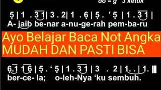 Tutorial Membaca Not Angka - Kidung Jemaat 40