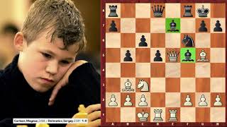 Geniální Magnus Carlsen Ve 13. letech Šokuje svět - partie Carlsen- Dolmatov