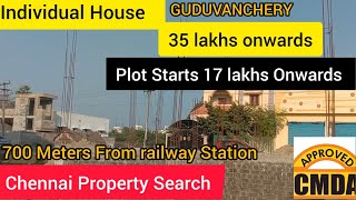 9080379347 Individual House  35 Lakhs  700 Meters From Guduvanchery Railway Station