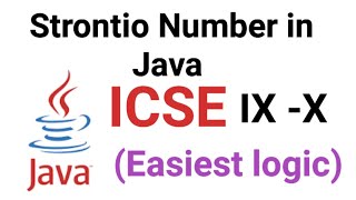 Strontio Number in Java