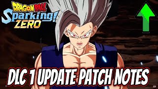 DRAGON BALL: SPARKING ZERO DLC 1 Free Gameplay Update + Patch Notes!