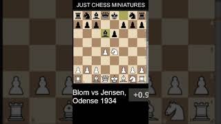 Blom defeats Jensen with the Anderssen's checkmate #chess