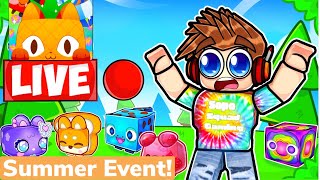 Pet Simulator X SUMMER EVENT LIVE! Giveaways and More! Roblox!