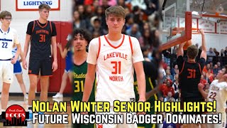 Wisconsin Commit Nolan Winter Senior Highlights! 6'11 Forward With Range!