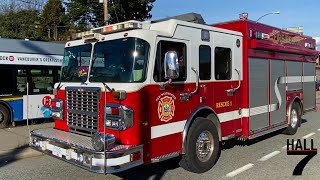 New Westminster Fire Rescue - Engine 2 & Rescue 1 Responding