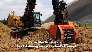 Terra-Star, TSP.124, Separator beim zerkleinern. Boden Aufbereiten. Brocken Aufschließen.