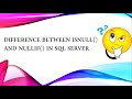 Difference between isnull and nullif functions in SQL SERVER