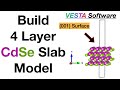 Slab Model CdSe 4layers in VESTA