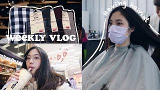 weekly vlog / 大學期末日常、剪頭髮💇🏻‍♀️、廣告系都在做什麼🌚