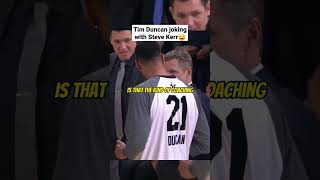 Tim Duncan making fun of Steve Kerr's coaching😂