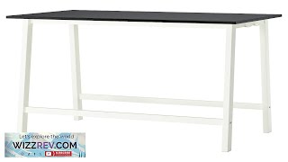 MITTZON IKEA Conference table black stained ash veneer/white Review