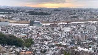 関電道路(ぶどう峠)より柏原市