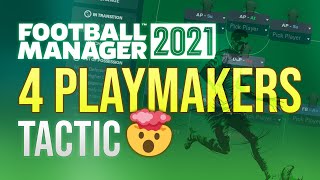 DARING 4132 w/ 4 Playmakers \u0026 0 Wingers 🤯 Testing FM21 Tactics