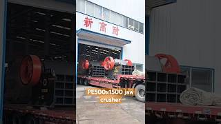 PE500x1500 jaw crusher for hard stone crushing cost low long working life. #crushermachine