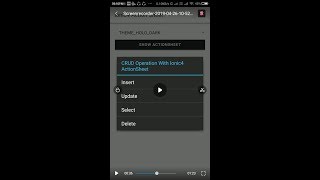 Ionic4 ActionSheet