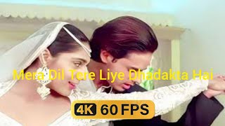 Mera Dil Tere Liye Dhadakta Hai 4k_ Aashiqui _ Kumar Sanu _ Sameer _ Rahul Roy_ [Remastered 4K60fps]