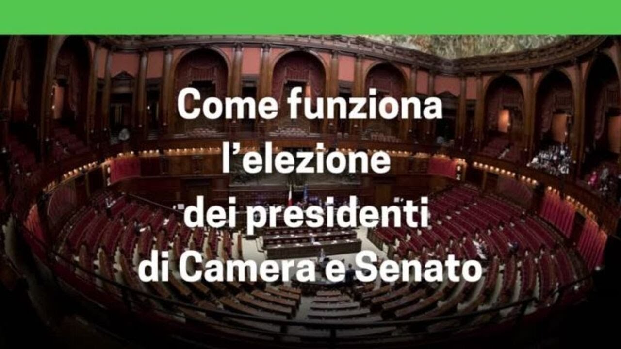 Come Si Eleggono I Presidenti Di Camera E Senato - YouTube