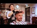 asmr enjoy a relaxing moment with a careful haircut massage and shave