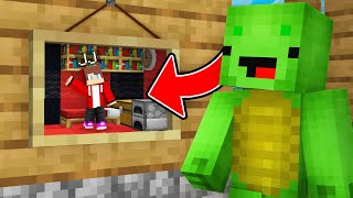 TINY JJ Hide Inside Mikey's House For a Prank in Minecraft (Maizen)