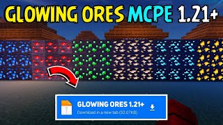 NEW GLOWING ORES TEXTURE PACK 🤯 MCPE 1.21.50+ MINECRAFT PE [100% WORKING] | MCPE GLOWING ORES PACK