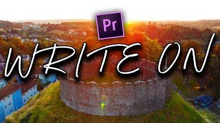 How To Write-On Text Effect in Adobe Premiere Pro CC | Tutorial (2018-2019)