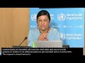 LIVE: Media briefing on global health issues