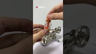 Classic twin cylinder Stirling engine model