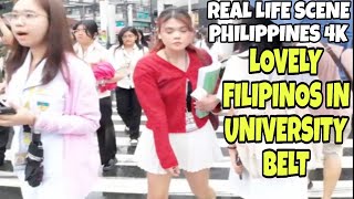 LOVELY FILIPINOS IN FIGUERAS LEGARDA RECTO U BELT SAMPALOC MANILA TOUR WALKING IN PHILIPPINES 4K