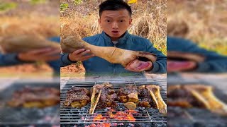 survival cooking in the asmr #cooking #asmr