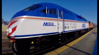 Metra 402 and 405 doubleheader at Morton Grove and Chicago 4/4/20