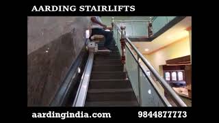 Aarding  Straight Stairlift (From Handicare) Installation at Pathanamthitta, Kerala